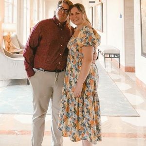 Floral Abercrombie ruffle dress